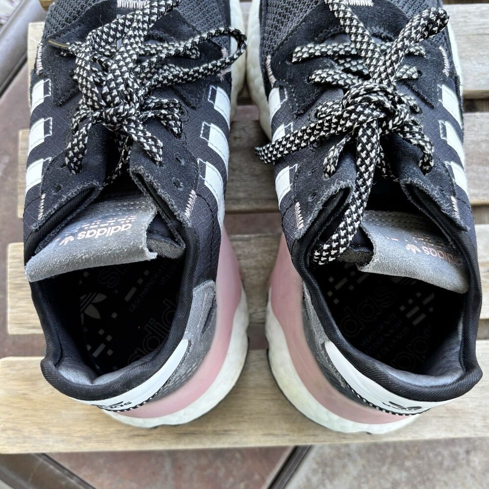 Adidas Nite Jogger Sneaker Reptile Pack-Pink Athletic Trainer Womens Size 7 - Picture 10 of 11